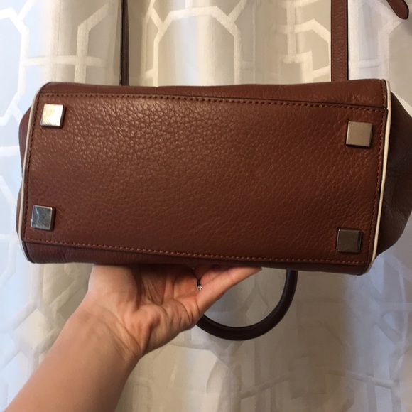 MK Leather Belted Satchel - Picture 7 of 8